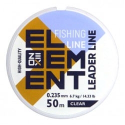 Волосінь рибальська, ZEOX Element Leader Clear, 50м, перетин 0.235мм